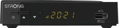 STRONG SRT 3030 - Digitaler HD Kabelreceiver mit HDMI und Scart, USB-Anschluss für Dateiwiedergabe und energiesparend