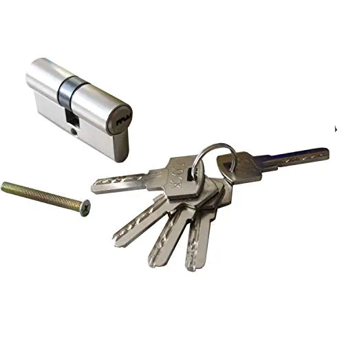 teilig 60 mm Sicherheitsschloss Profilzylinder Zylinderschloss Türschloss + 5 Schlüssel 1