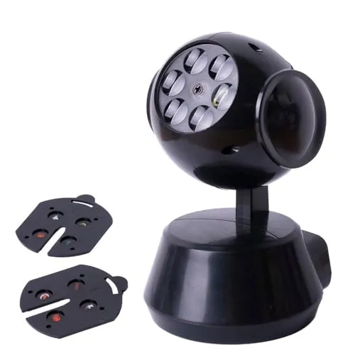 Projektor, Dekoration, Halloween, LED-Licht, Projektor, Halloween, 2 austauschbare Scheiben, USB oder Batterien, Projektion für Halloween, Innenbereich, Haus, Party, Feiern, Schaufenster, Schule.