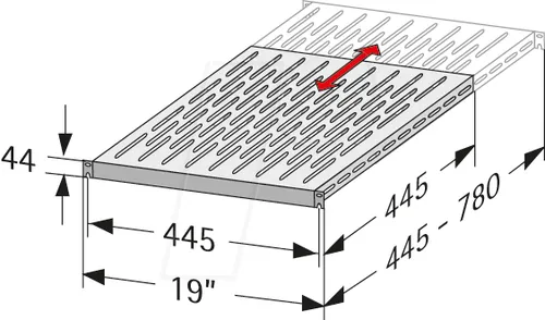 APRA apraNET VARIplain Rack Regal 1U - Dark Black - Zubehör Schaltschrankgehäuse - Robustes 19