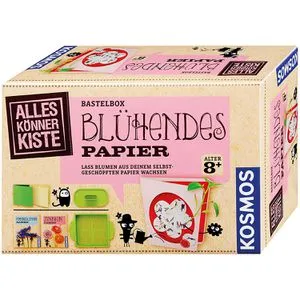 KOSMOS AllesKönnerKiste - Blühendes Papier, kreatives Bastelset aus Altpapier mit Blumensamen für ein blühendes Ergebnis