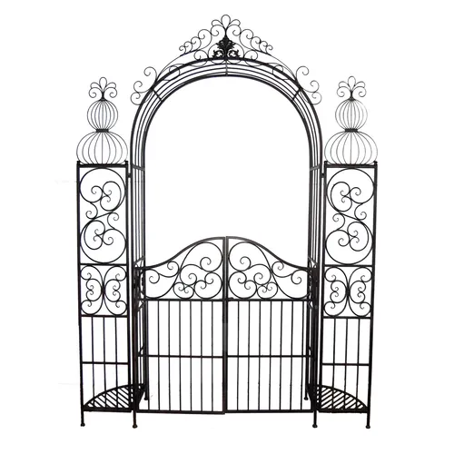 Gartentor mit Bogen Celia Rankgitter Metall von HTI-Line