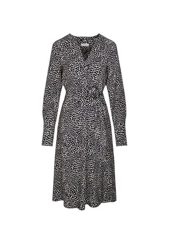 Seidensticker Damen Kleid Regular Langarm Stehkragen - Freizeitkleider für Damen, aus 100% Viskose für einen angenehmen Tragekomfort und eleganten Look.