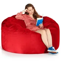 Green Bean Jumbo Max Riesensitzsack – XXL Komfort mit Memory-Schaum - Sitzsäcke mit maximalem Komfort durch Memory-Schaumfüllung – perfekt zum Entspannen und Relaxen. Waschbarer Veloursbezug sorgt für ein gemütliches Ambiente in jedem Raum.