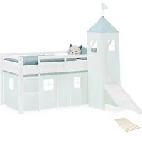 Homestyle4u Hochbett Mintgrün, 90x200 cm in grün von Homestyle4u