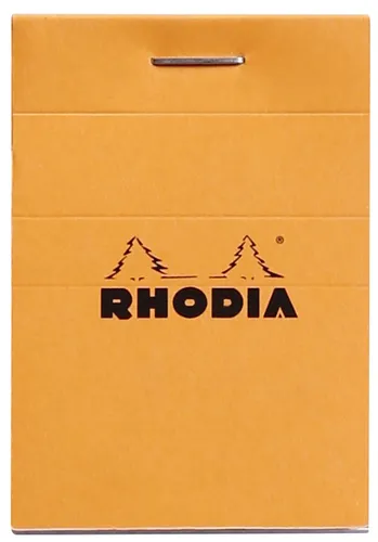 RHODIA Notizblock No. 10 DIN A8 kariert orange 80 Blatt von Rhodia