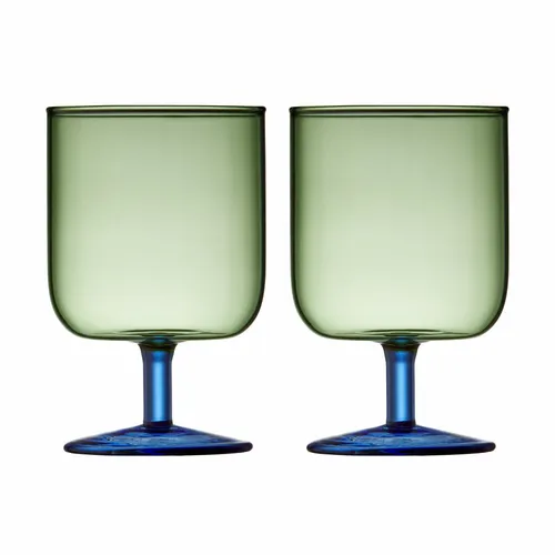 Lyngby Glas Weinglas Torino 2er Set - Elegante Stielgläser im bunten Design, ideal für besondere Anlässe und stilvolle Tischdekoration. Aus hochwertigem Glas für ein einzigartiges Trinkerlebnis.
