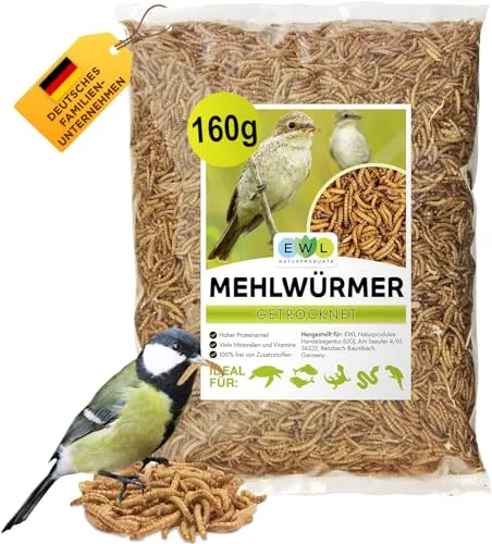 EWL Naturprodukte Getrocknete Mehlwürmer 1 L (160 g)