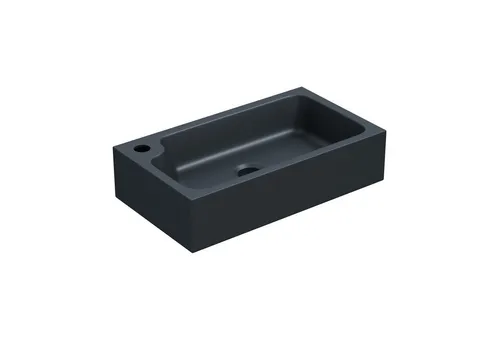 Mai & Mai Aufsatzwaschbecken Mineralguss Waschbecken 46x26 cm Mini Gäste WC Bad