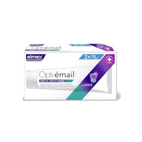 Elmex Professional Opti-Email-Zahnpasta, hohe Festigkeit, 2 x 75 ml