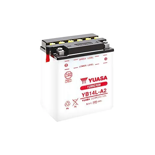 YUASA BATTERIE 12N7-4A - Robuste Motorradbatterie - Motorradbatterien mit hoher Qualität und langer Haltbarkeit, ideal für zuverlässigen Einsatz in deinem Motorrad.