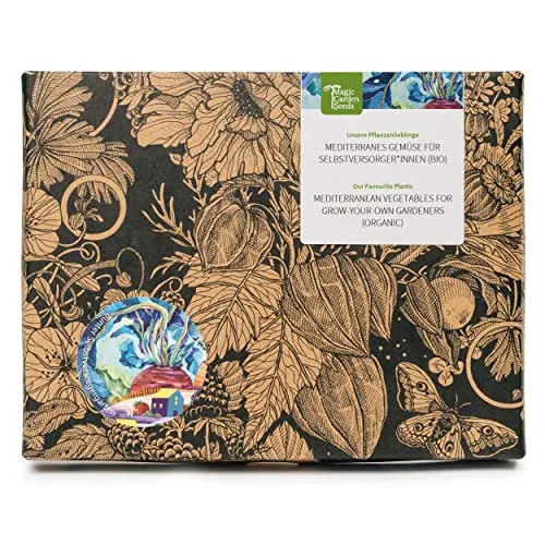 Unsere Pflanzenlieblinge: Mediterranes Gemüse für Selbstversorger*innen (Bio) - Samen-Geschenkset mit 6 tollen Sorten für den bunten Selbstversorgergarten - ertragreich & lecker!