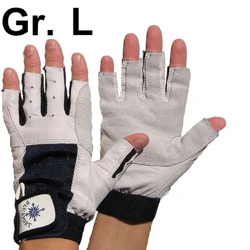 Produktbild BluePort Roadie Handschuhe Leder Gr. L / 9 ohne Finger Rigger Gloves Bühnenbau
