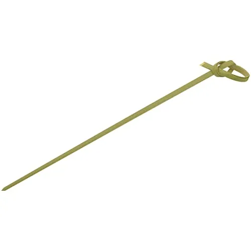 Fackelmann 56646 Grillspieß mit Knoten 15cm 50 Stück aus Bambus, Beige, 15 x 0,1 x 0,1 cm, 50 Einheiten