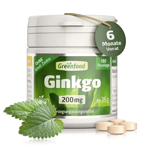 Ginkgo biloba, hochdosiert, 200mg
