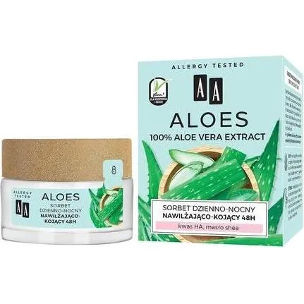 Oceanic Aa - Aloe 100% Aloe Vera Extract Hydro Sorbet Sorbet Day-Night Moisturizing And Soothing 48H 50Ml (50 ml, Nachtcreme) (33080158)