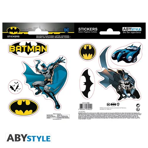 DC COMICS - Aufkleber - 16x11cm/ 2 Bögen - Batman und Logo