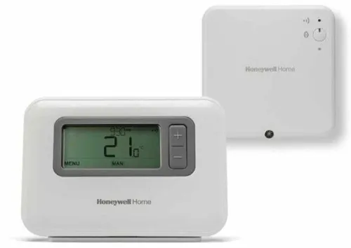 Honeywell 7-Tage-Thermostat T3R - Programmierbar - Programmierbarer Thermostat für Zuhause, der eine automatische Heizzeit- und Temperatursteuerung bietet, kompatibel mit verschiedenen Heizsystemen.