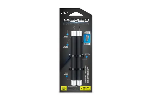 PTP Springseil HI-SPEED - Fitness-Kleingeräte, ideales Springseil für Erwachsene mit hoher Geschwindigkeit und optimaler Handhabung für effektives Training.