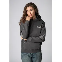 SUBLEVEL Kapuzenpullover Damen Hoodie Kapuzenpullover Sweater, Kapuzensweatshirt mit Kängurutasche, mit Kapuze grau XS