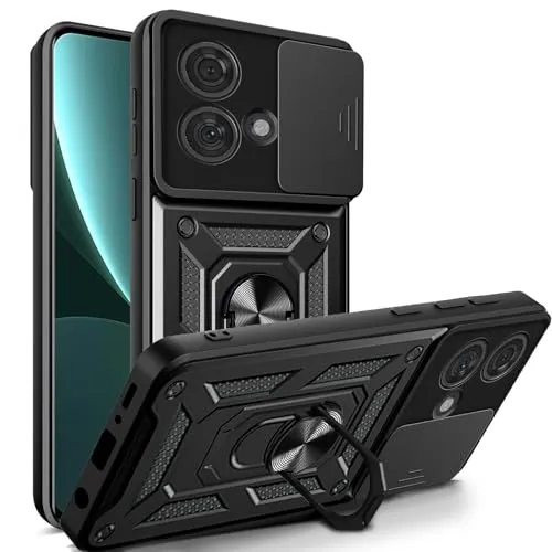 betterfon Handyhülle für Motorola Moto Edge 40 Neo | Stoßfest & Kratzfest | Mit Kameraschutz, Anti-Fingerabdruck & robustem Panzerschutz-Design | Schwarz
