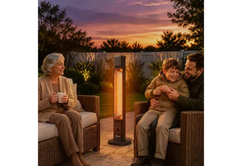Outsunny Infrarot Heizstrahler 2000W mit Fernbedienung und Timer