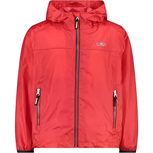 CMP Regenjacke für Kinder - Ferrari, Größe 116 - Funktionsjacke aus reißfestem Polyester, wind- und wasserdicht (WP 3.000), faltbar und mit praktischer Tasche, ideal für aktive Kinder bei jedem Wetter.