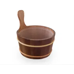 Sauna-Aufgusskübel aus Thermo-Espe 4 Liter in braun von Blumenberg GmbH