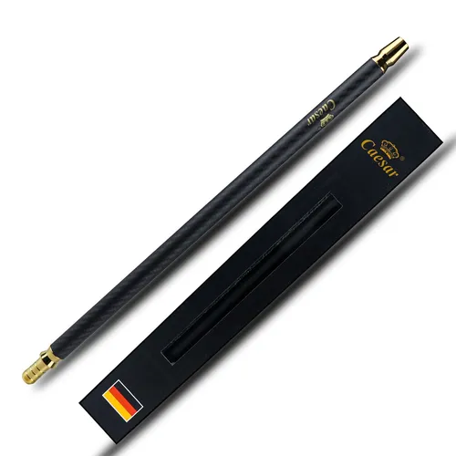 Caesar Shisha Mundstück Carbon - 40 cm - Matt Black Line