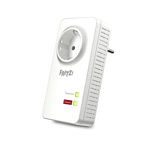 AVM Fritz!Powerline 1220E Single International - Hochgeschwindigkeits-Netzadapter - Powerline (Netzwerke über Stromnetz) mit 1200 Mbps, ideal für stabile Internetverbindungen in jedem Raum dank 2 Gigabit-LAN-Ports.