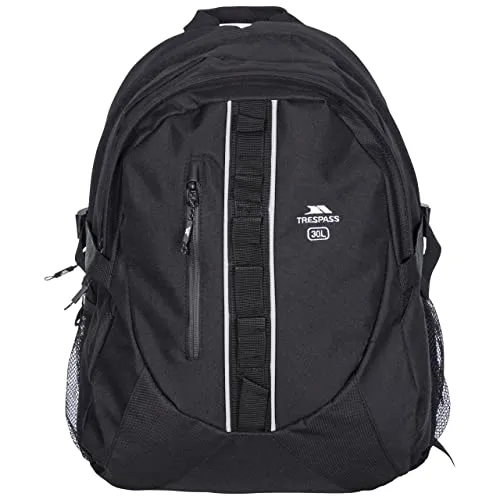 Trespass Deptron 30l Laptop-Rucksack - Umhängetasche mit 30 Litern, ideal für Wanderungen oder den Arbeitsweg, mit gepolstertem Laptopfach und mehreren Fächern für optimale Organisation.