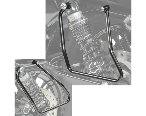 Craftride Gepäck-Halterung Satteltaschenhalter für Harley Davidson Sportster 04-20 schwarz