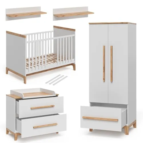 Produktbild VitaliSpa Babymöbel Set Malia Weiß Eiche