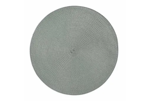 HAC24 Platzset Platzmatte Abwaschbar Tischset Platzdeckchen Tisch Untersetzer, (1-St), Rund, Ø 38 cm, Bast-Optik