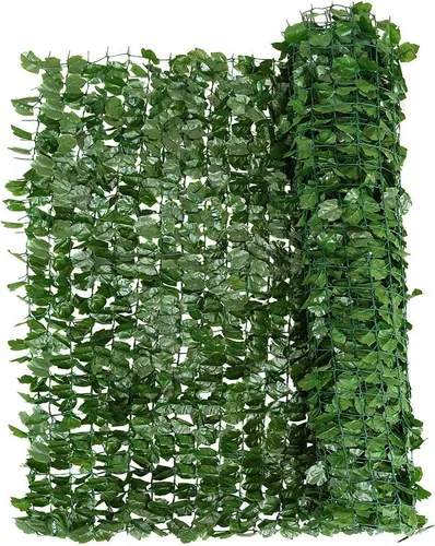 GOPLUS Sichtschutz aus Efeublättern, Künstliche Hecke für Balkon & Terrasse (150 x 240cm) - Blickdicht und Dekorativ - Attraktive künstliche Hecke aus PE für Balkon und Terrasse: Blickdicht, langlebig und wetterfest. Ideal für schnellen Sicht- und Windschutz und sorgt für eine gemütliche Atmosphäre im Außenbereich.