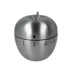 Metaltex Timer Apfelform aus Inox-Edelstahl, 60 Min. 259222000 , 1 Stück