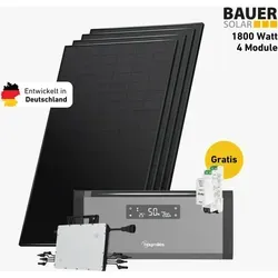 Balkonkraftwerk 1800 Watt mit Hoymiles HiBattery 1920 AC - Balkonkraftwerk mit 1900 W Solarmodulen und 1920 Wh Stromspeicher, ideal für nachhaltige Energiegewinnung und hohe Erträge dank bifazialer Technologie. Made in Germany, robust und langlebig.