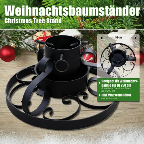 Weihnachtsbaumständer Klassik schwarz