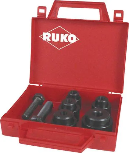 RUKO 109015 Blechlocher-Set - Zubehör für Elektrowerkzeug, ermöglicht schnelles Herstellen von Montagelöchern in Alublech und -Chassis für präzise Anwendungen.