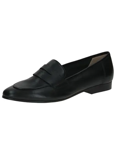 CAPRICE Damen Slipper aus Leder Elegant, Schwarz (Black Nappa), 40.5 EU - Slipper & Mokassins für Damen mit innovativem Memory-Schaumstoff-Fußbett für optimalen Komfort und Gelenkschutz – ideal für Alltag und besondere Anlässe.