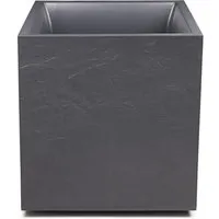 ONDIS24 Pflanzkübel Vulkan 40 - Anthrazit mit Wasserspeicher - Garten-Zubehör: Stilvoller Pflanzkübel in Vulkanstein-Optik, mit integriertem Wasserspeicher für optimale Pflanzenpflege.