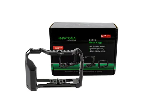Patona Kamerahalterung Premium Kamera Cage für Fuji X-T4 Aluminium Käfig Gehäuse, (1-tlg., Starkes Aluminiumgehäuse l Arca Swiss kompatibel)