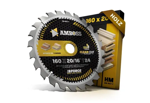 Amboss Werkzeuge HM Kreissägeblatt 160 x 2.2/1.6 x 20 Z24 WZ