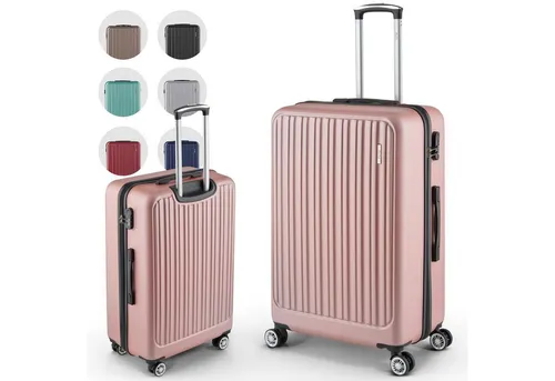 Easy Move ABS Hartschalenkoffer 74cm - Ergonomisch & Sicher - Koffer mit robuster ABS-Hartschale für optimalen Schutz, 360° drehbare Rollen für müheloses Reisen und integriertes Zahlenschloss für maximale Sicherheit – ideal für Vielreisende.