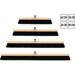 Saalbesen 40 cm - Industriebesen für Innenräume - Sonstige Reinigungsgeräte, ideal für feinen Staub und Schmutz mit robustem Metallgriff, perfekt für große Räume und professionelle Anwendungen.