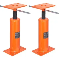 SucceBuy-Hebebühnen für den Hausgebrauch, 2er-Pack, Höhenbereich von 12 bis 16 Zoll, max. Tragkraft pro Stück 9700 lbs, verstellbarer Teleskop-...