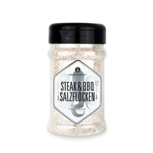 Ankerkraut Steak & BBQ Salzflocken Gewürzmischung im Streuer 190 g Steakgewü