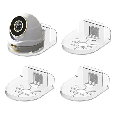 Wandhalterung Kamera, Halterung für überwachungskamera, Kamera Halterung, Universal Kunststoffe Kamerahalterung für Wandmontage Im Innen- Und AußEnbereich, 4 Stück