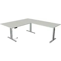 Kerkmann Schreibtisch Move 3 Tube lichtgrau/silber