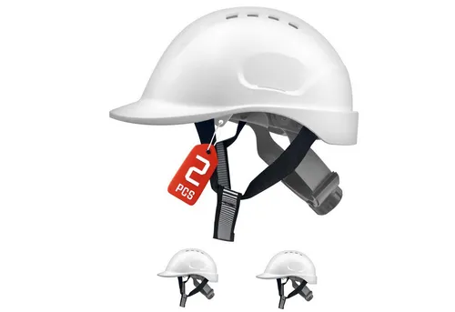 Mustbau Schutzhelm EN397 - Sicherheitshelm aus robustem ABS-Material - Kopfschutz mit einzigartigem H-Design für optimale Belüftung und Komfort, anpassbar von 52-66cm, ideal für sichere Arbeiten auf Baustellen.